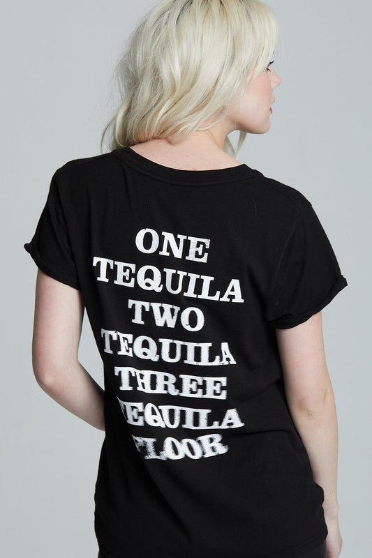 Tequila Por Favor Black Statement Tee
