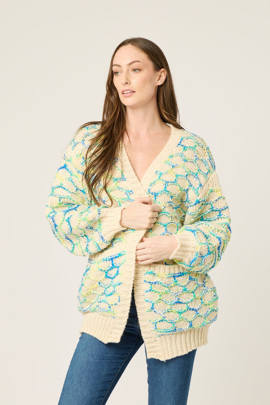 TAYLOR HONEYCOMB CARDIGAN
