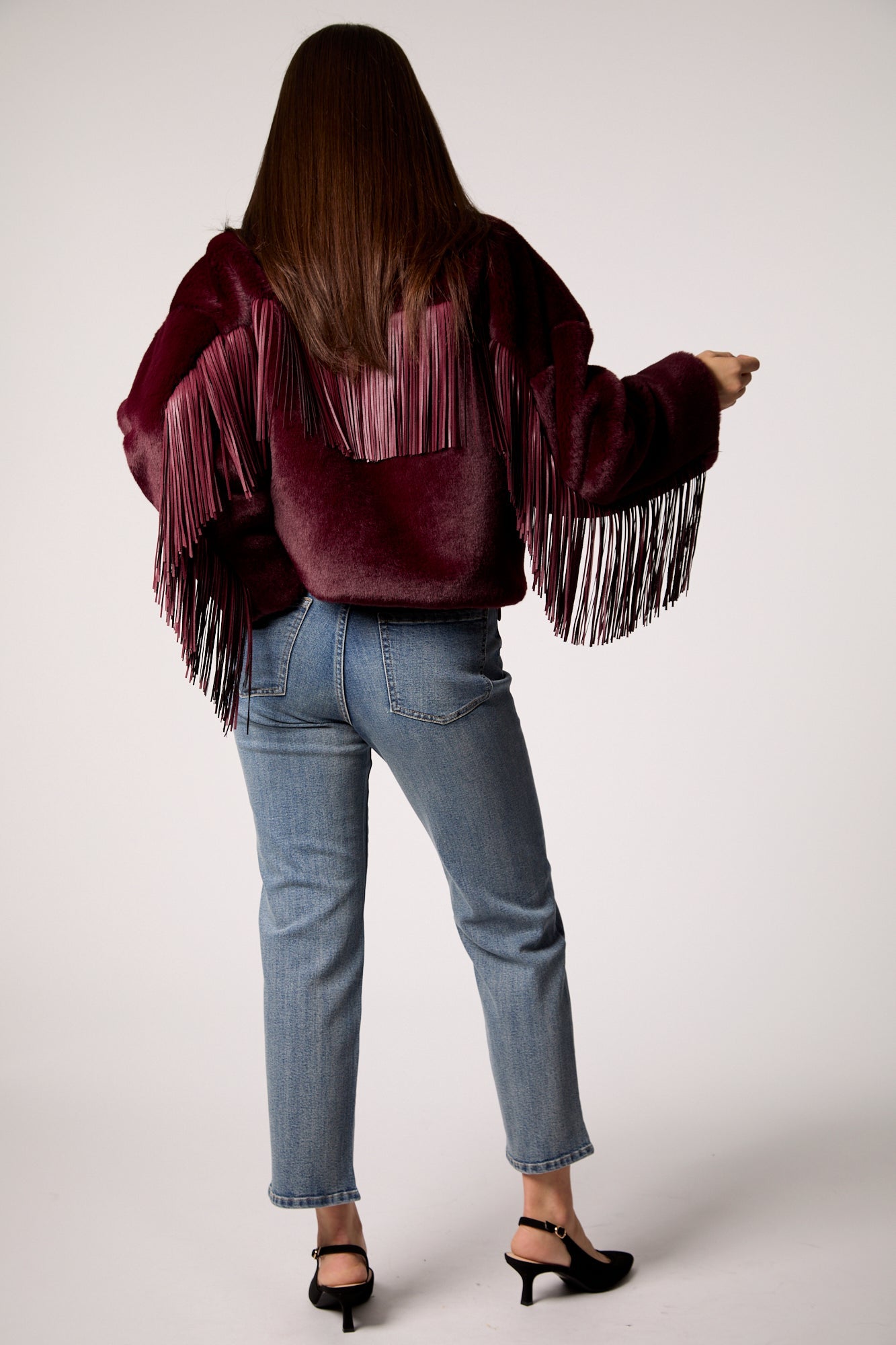 Dancing In The Moonlight Jacket - Merlot