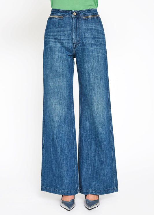 Culotte Zip Wide Leg