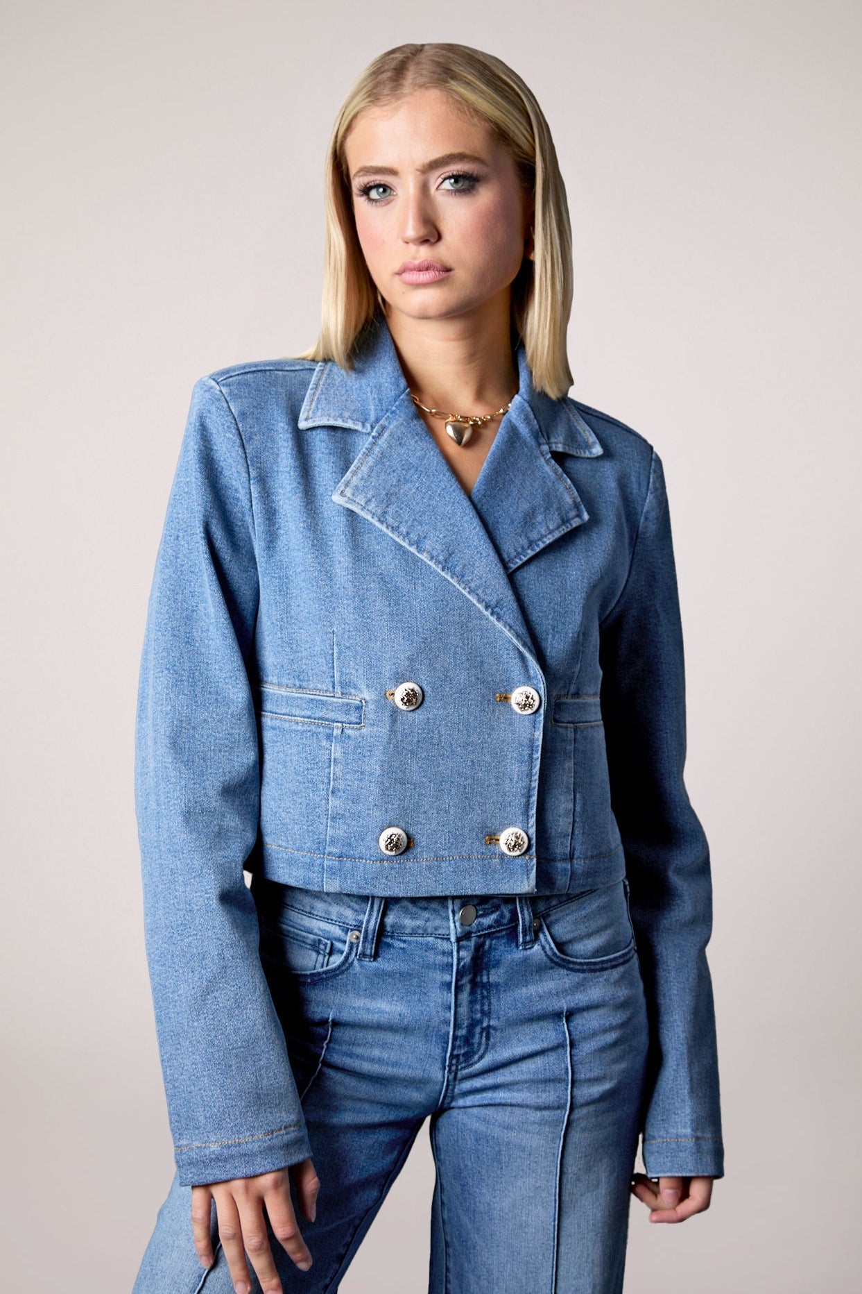 Olivia Cropped Recycled Blazer
