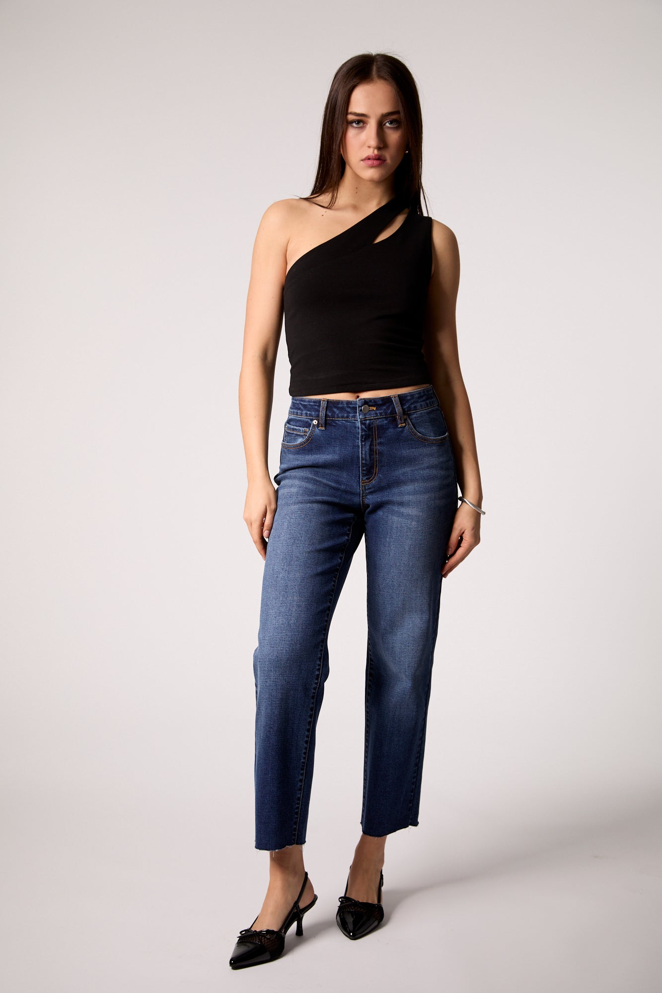 Quinn Mid Rise Straight Jean - Marrakesh