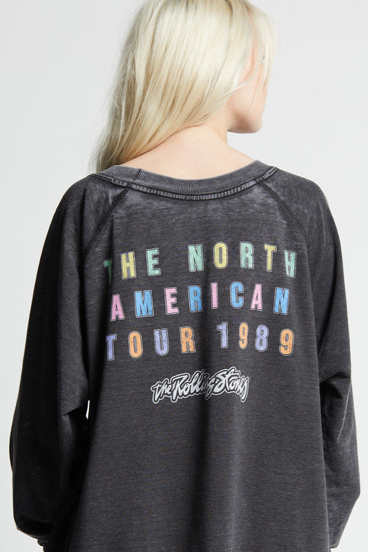 The Rolling Stones Steel Wheels Tour Oversized Sweatshirt