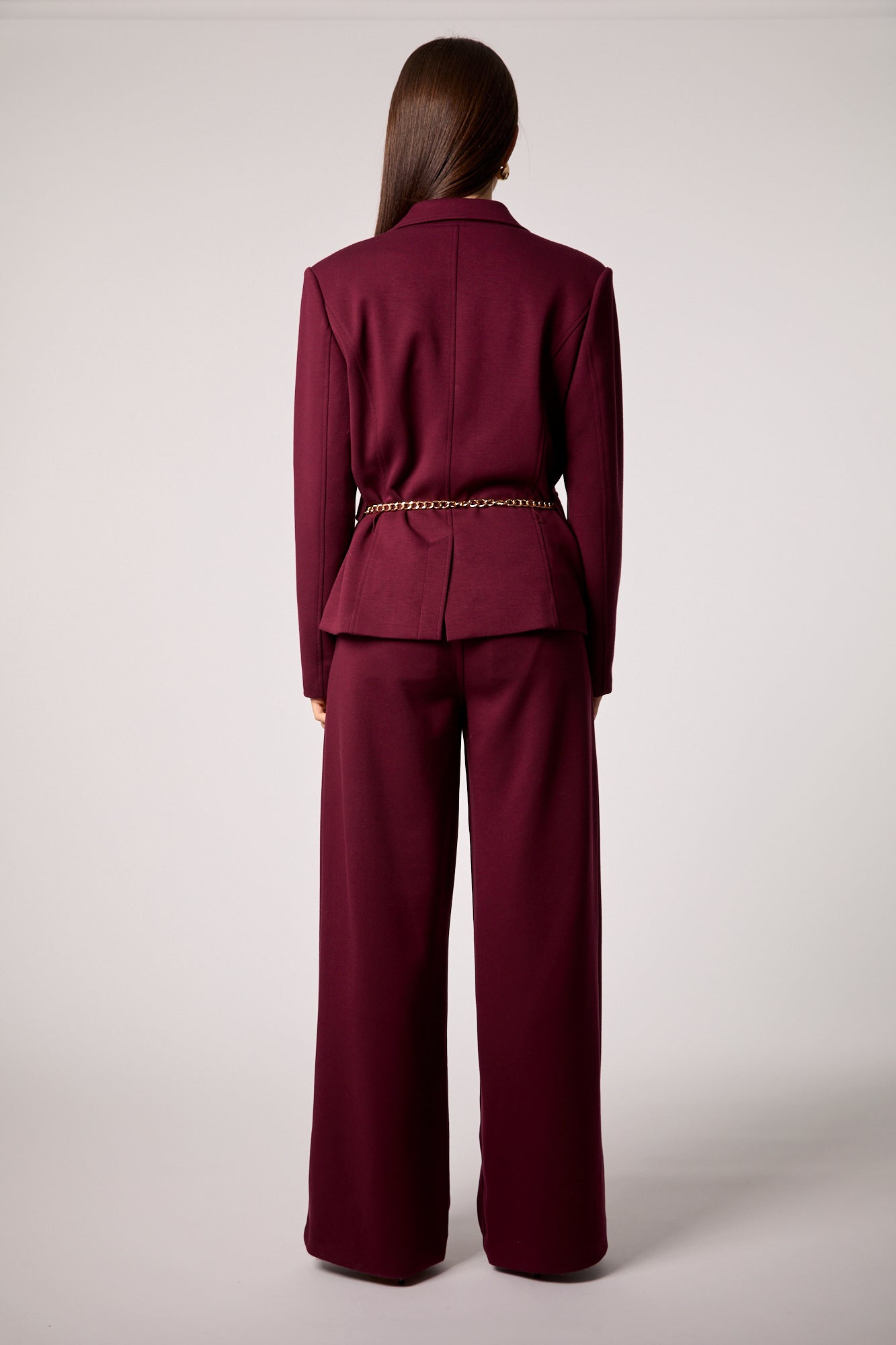 Taylor Belted Blazer - Vampy