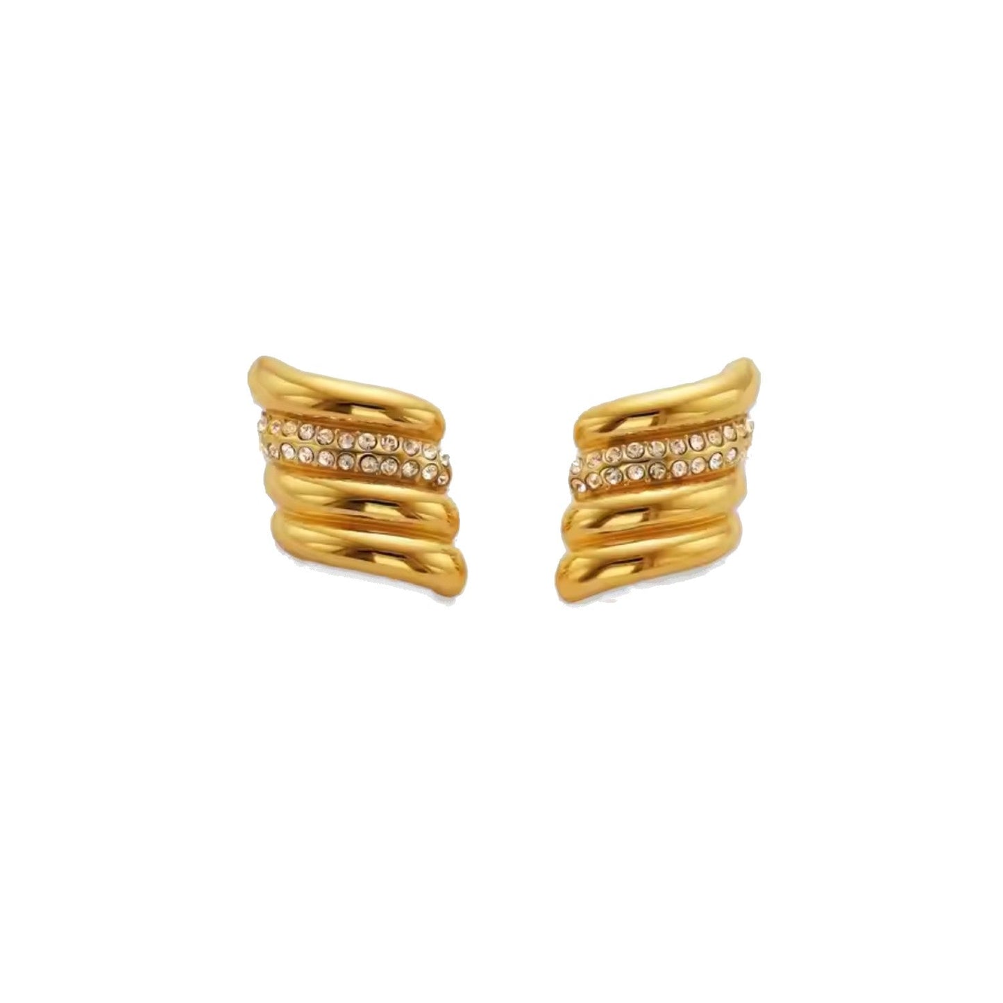 Ripple Hoop Earrings