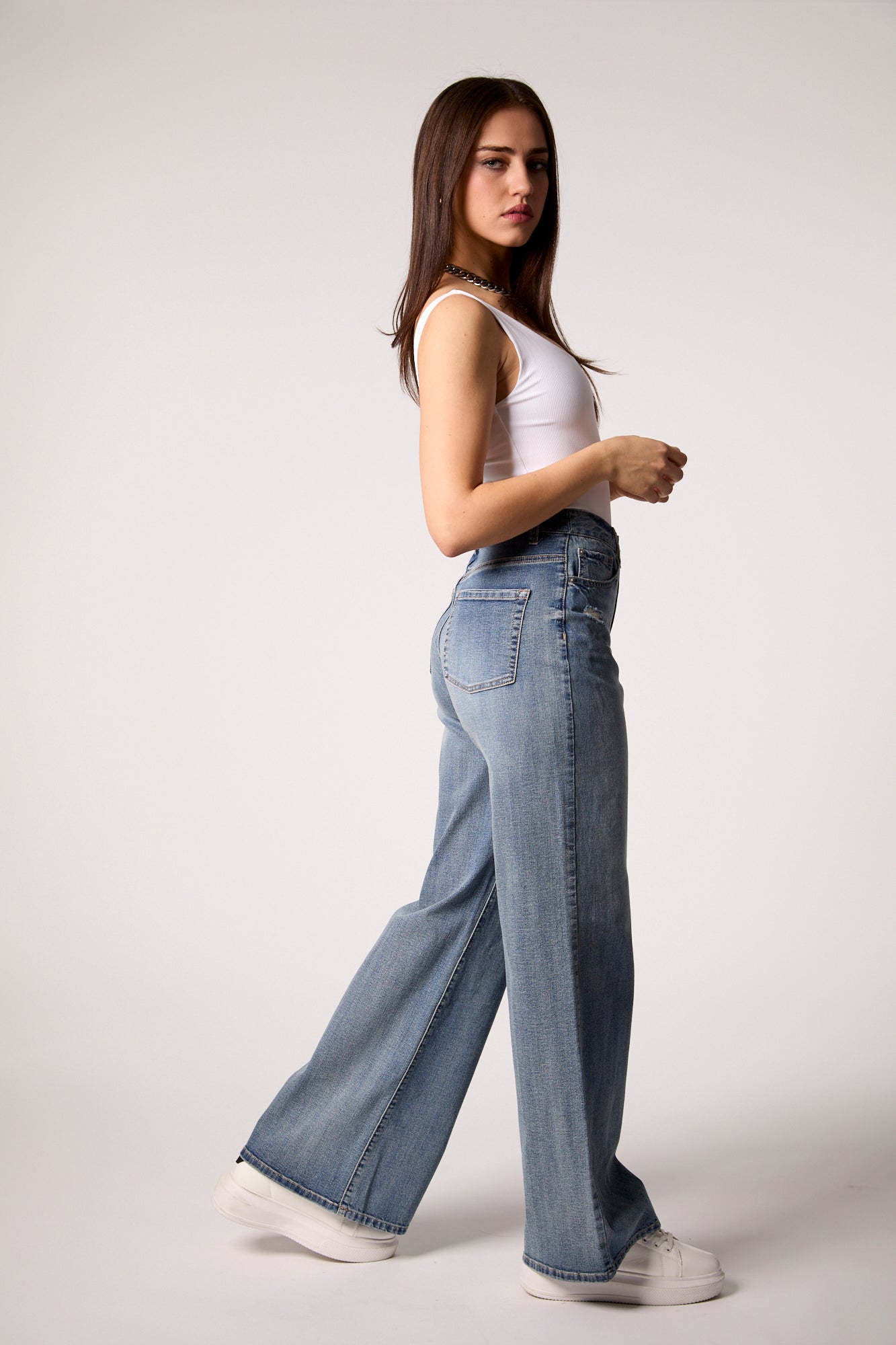 Waverly Mid Rise Wide Leg- Dallas