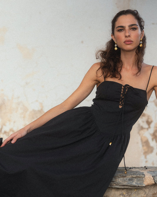 Raquel Drop Waist Maxi Dress