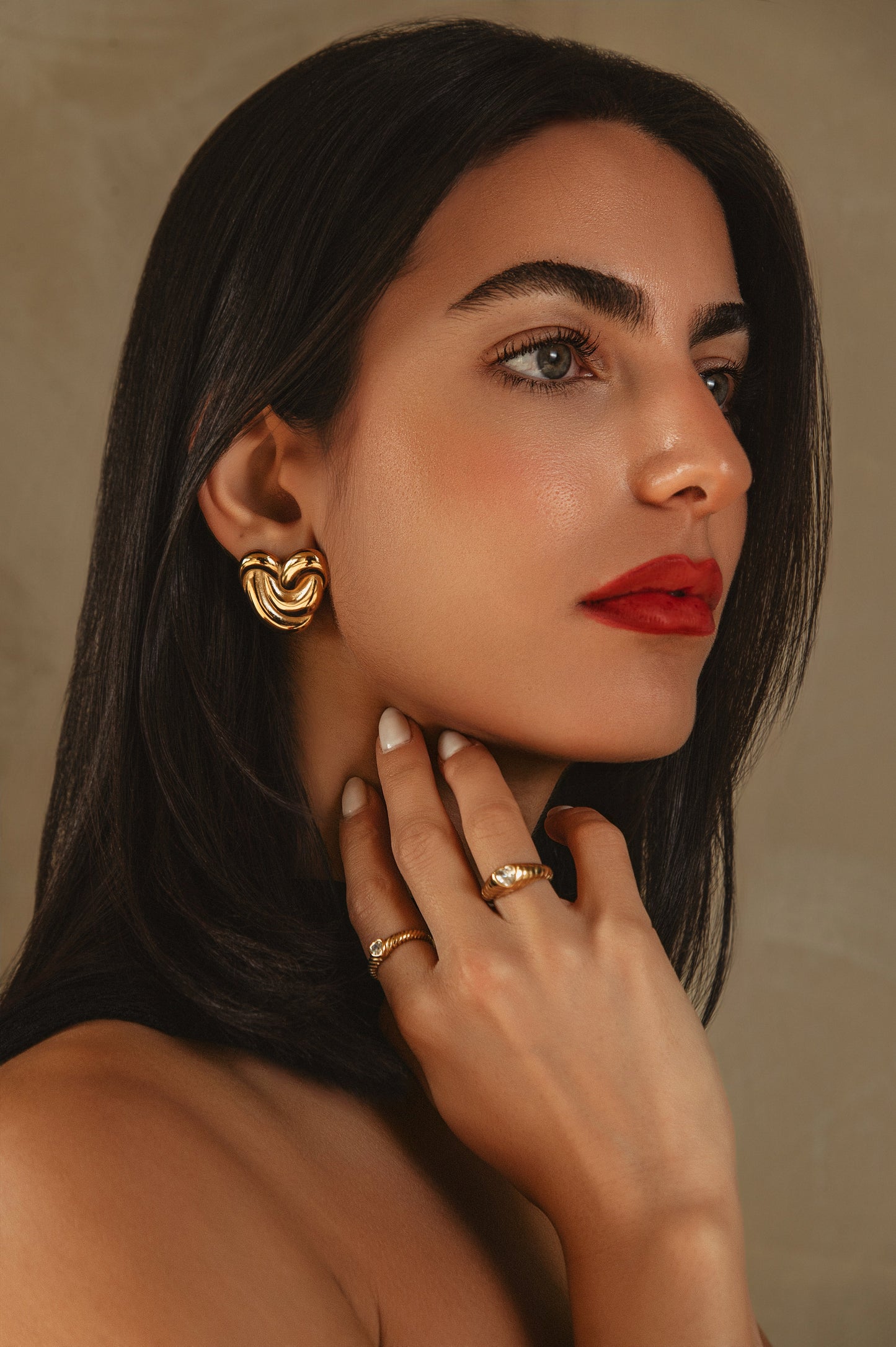 Heart Swirl Earrings