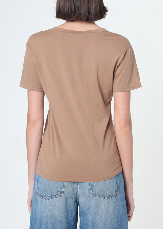 Supima Cotton Deep V Neck Tee