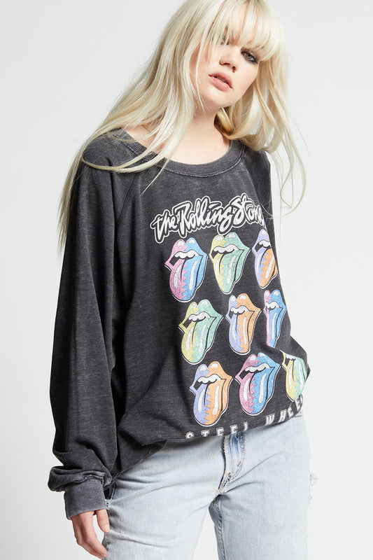 The Rolling Stones Steel Wheels Tour Oversized Sweatshirt