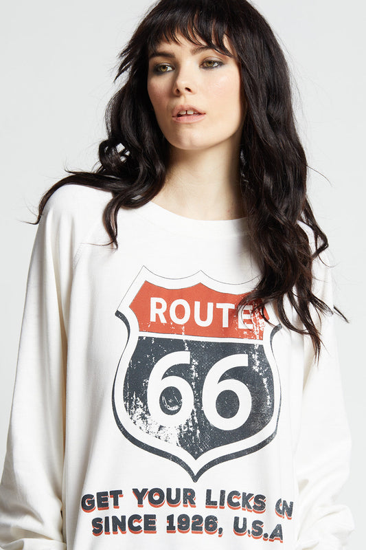 Route 66 Oversized Vintage Sweatshirt