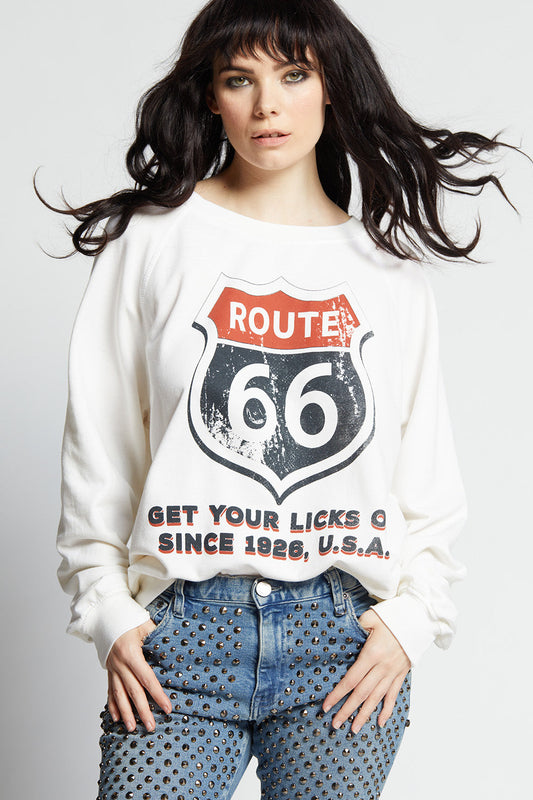 Route 66 Oversized Vintage Sweatshirt