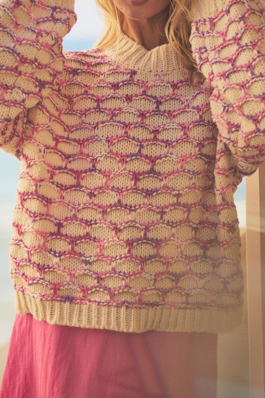 LOLA HONEYCOMB SWEATER