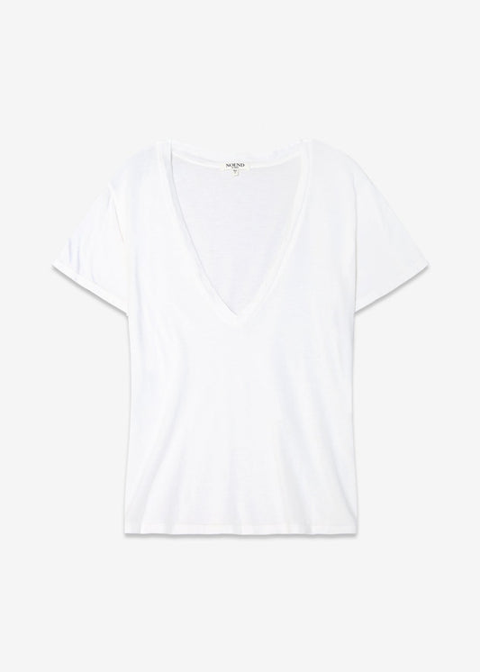 Supima Cotton Deep V Neck Tee